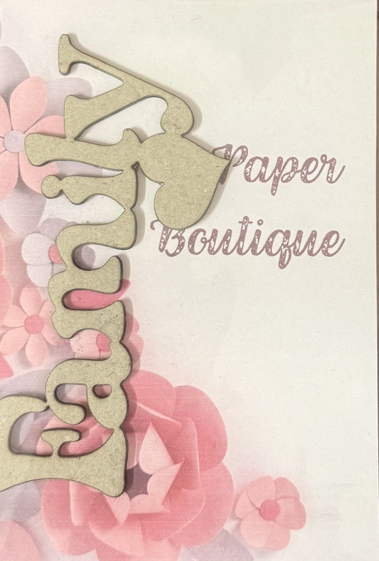 TK Paper Boutique Laser Chipboard Piece - Family