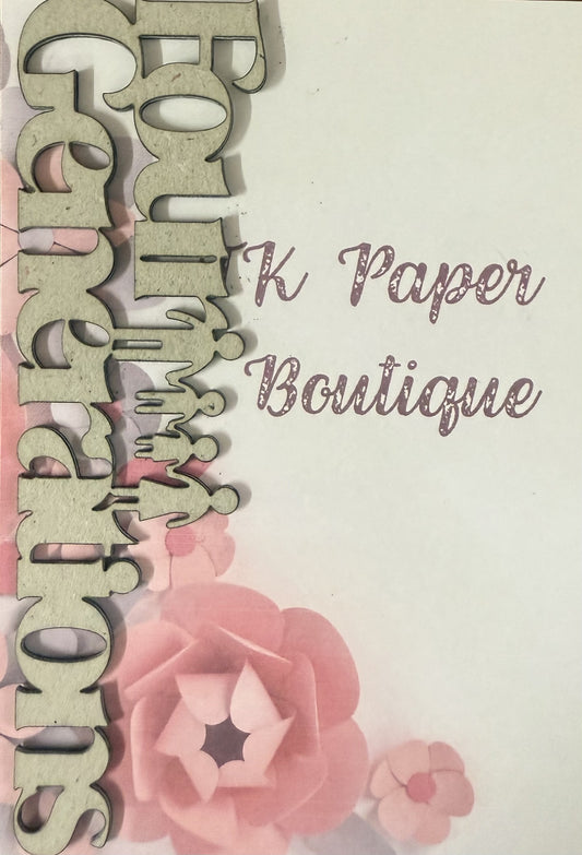 Tk Paper Boutique Laser Chipboard - Four Generations
