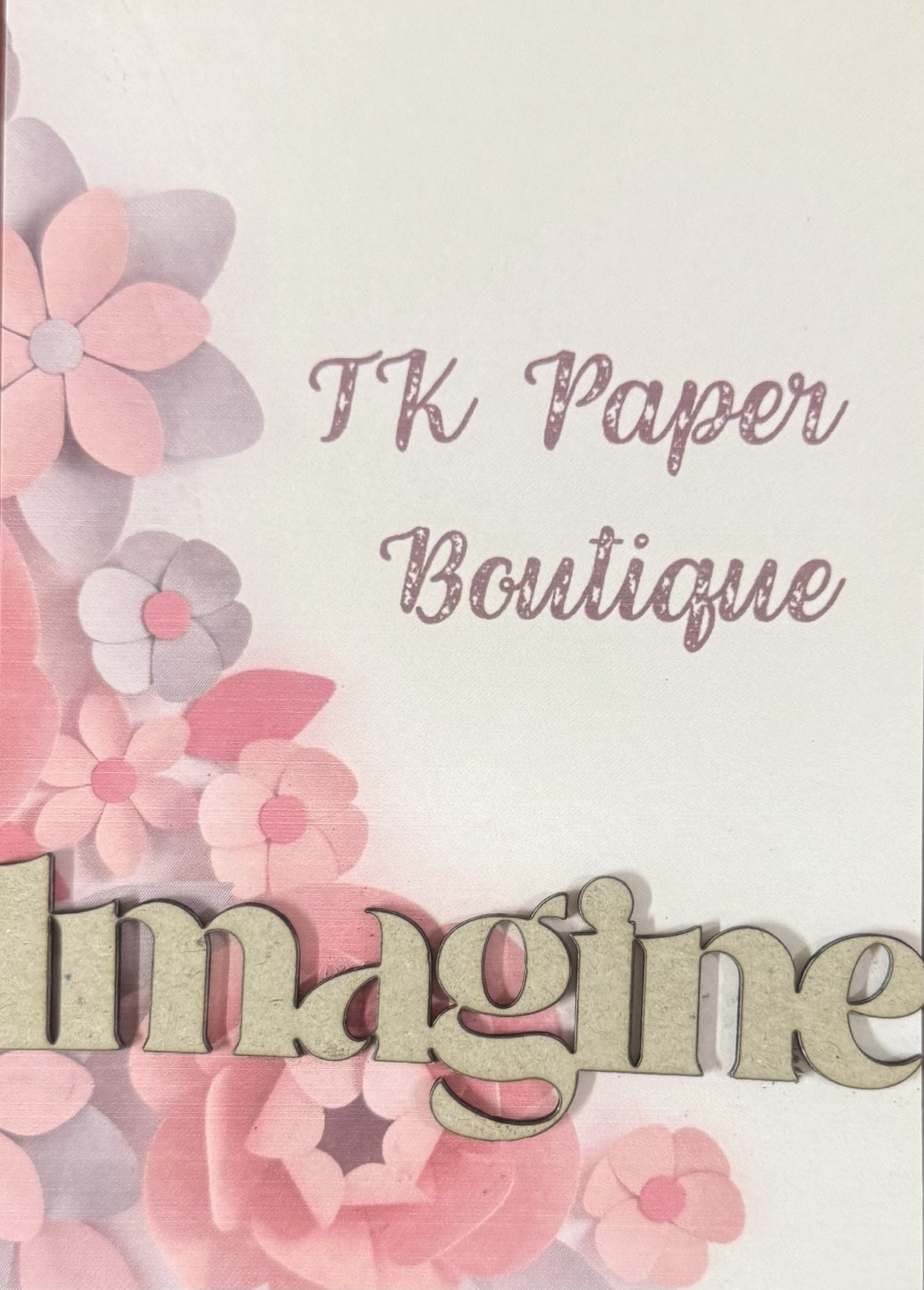 TK Paper Boutique Laser Chipboard - Imagine