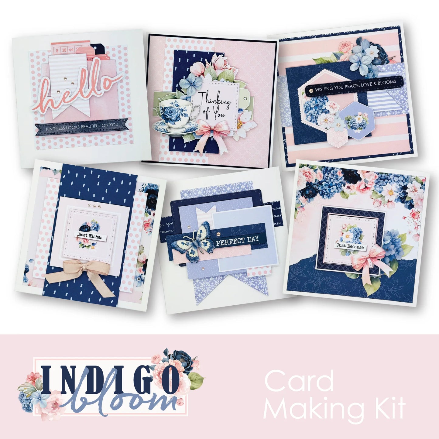 Uniquely Creative Card Making Kit- Indigo Bloom