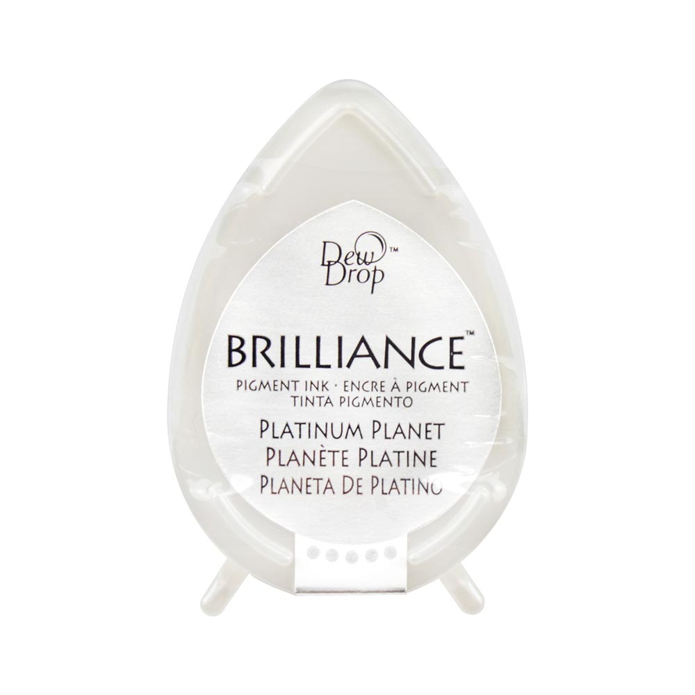 Tsukineko Brilliance Dew Drop Ink Pad - Platinum Planet