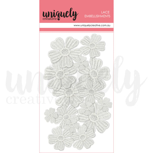 Uniquely Creative Lace Embellishments- Mixed Lace Flowers