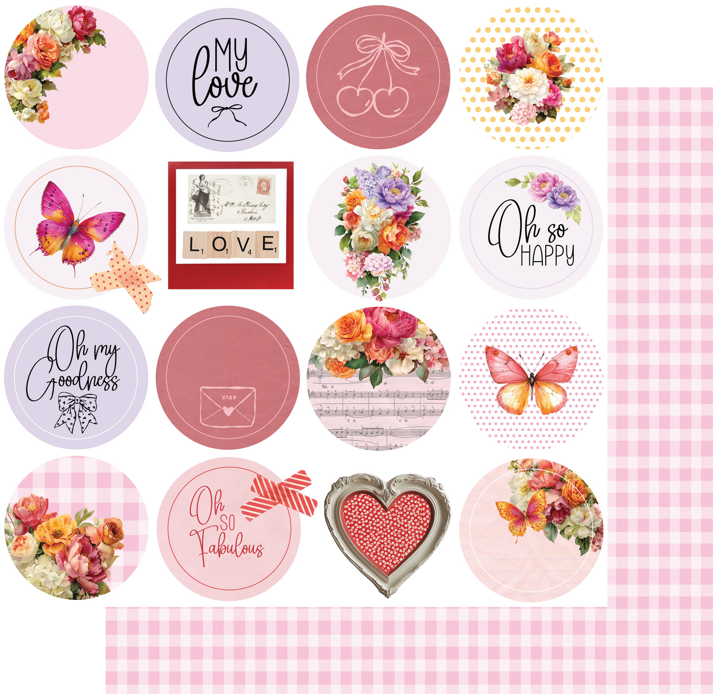Uniquely Creative 12x12 Double Sided Paper- Oh So Lovely - Oh Happy Days