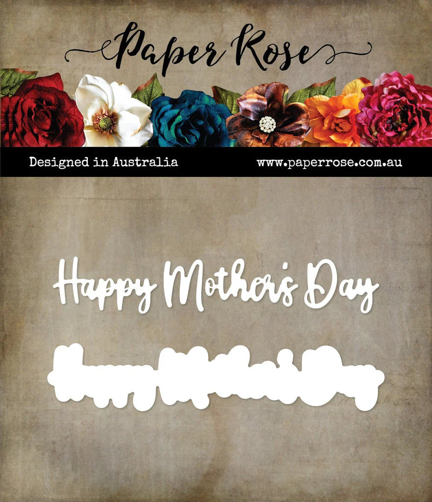 Paper Rose Studio Metal Die - Happy Mother's Day Layered Die