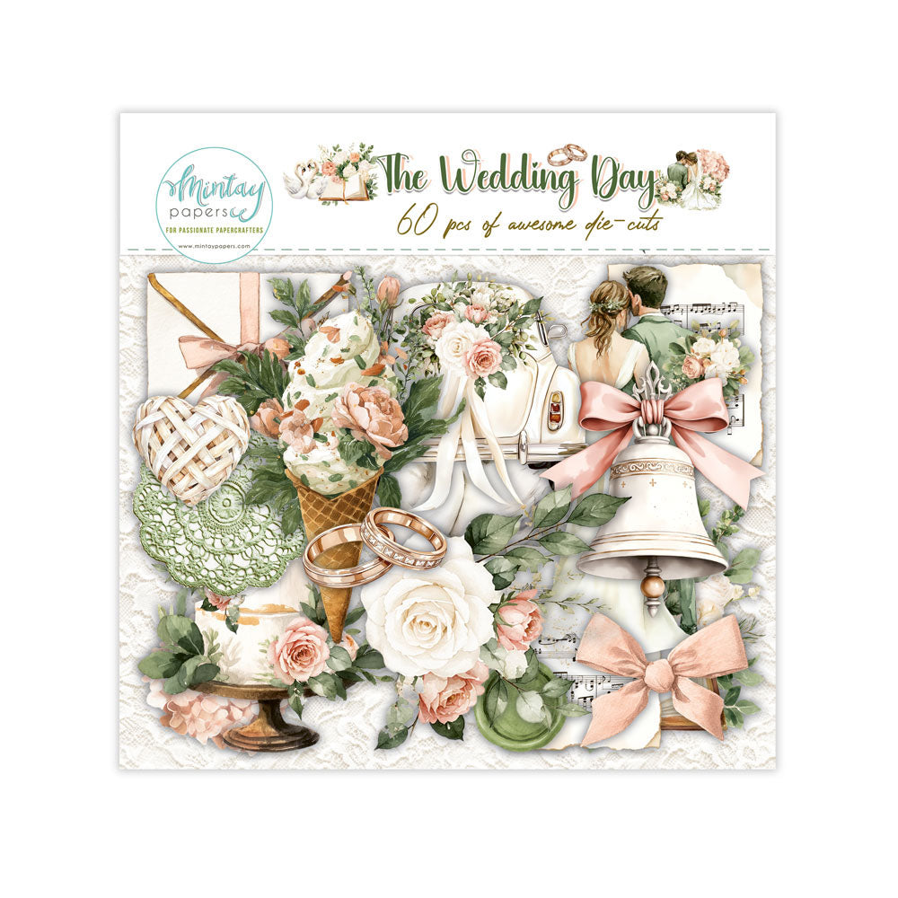 Mintay Diecut Pack- The Wedding Day- 60pcs