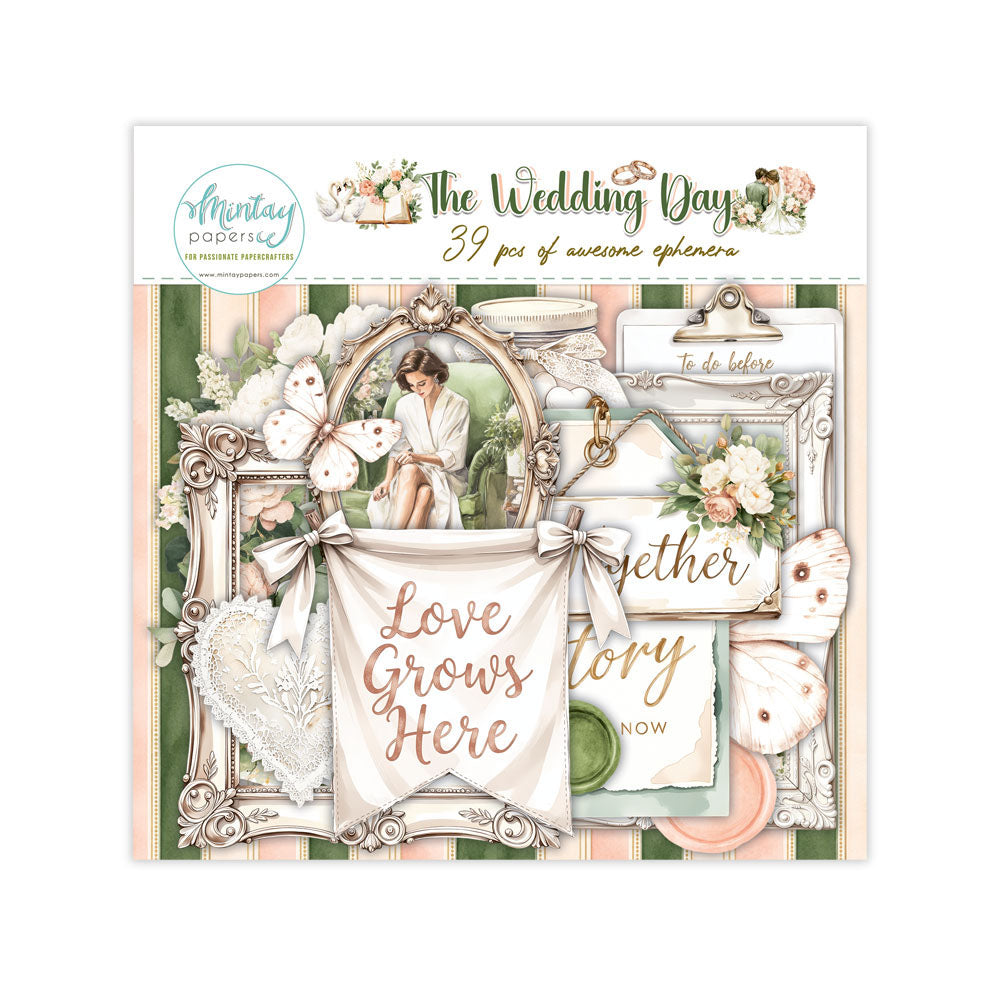 Mintay Ephemera Pack - The Wedding Day - 39 pcs