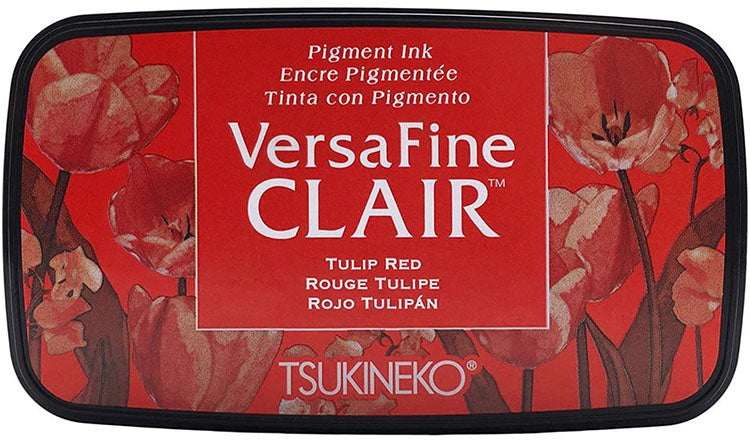 Tsukineko Versa Fine Clair Ink Pad - Tulip Red