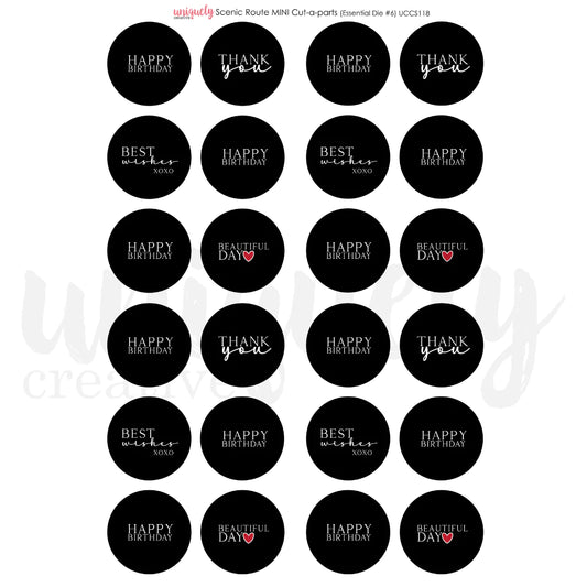 Uniquely Creative Mini Cut-a-Part Sheet - Scenic Route