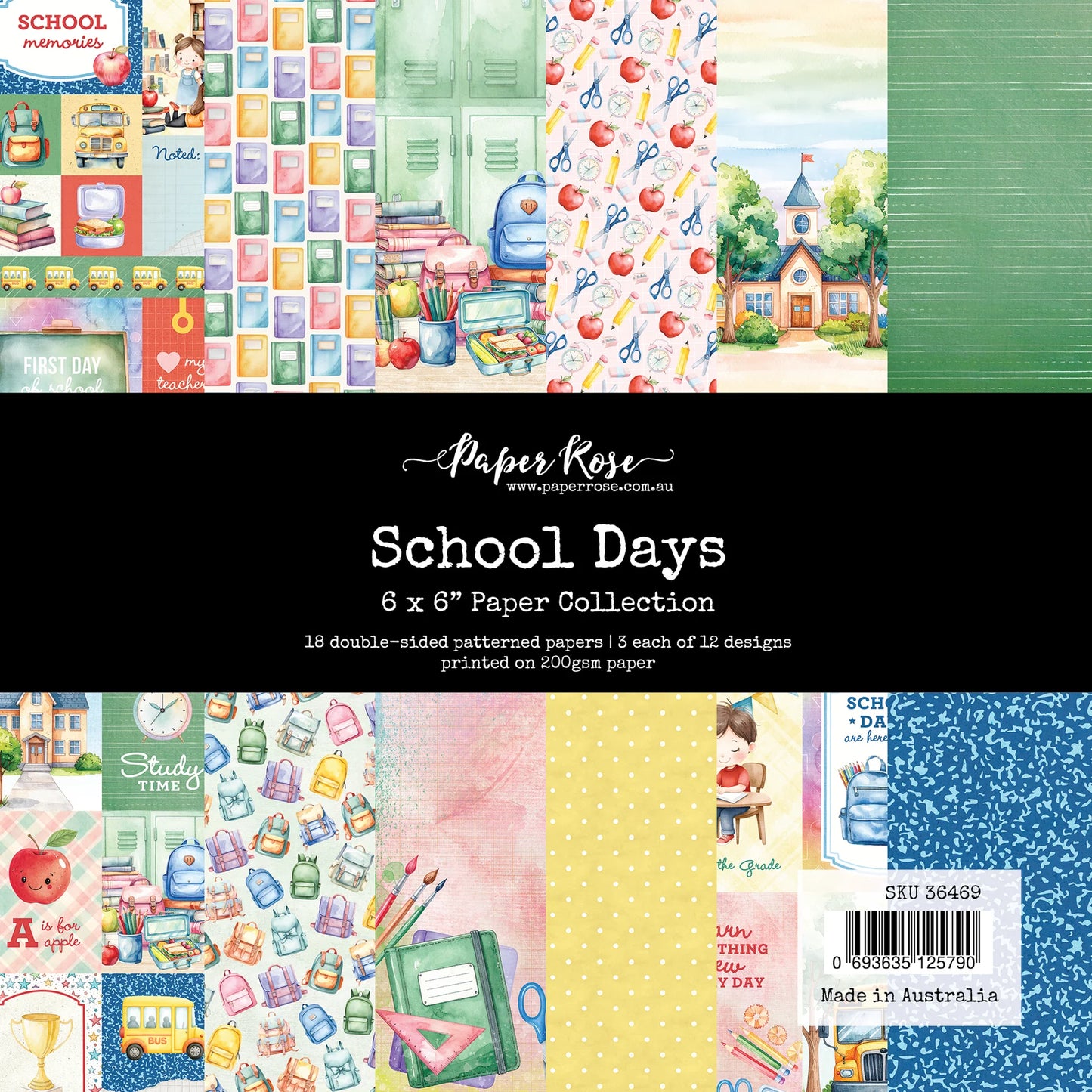 Uniquely Creative 6x6 Paper Pack - School Days