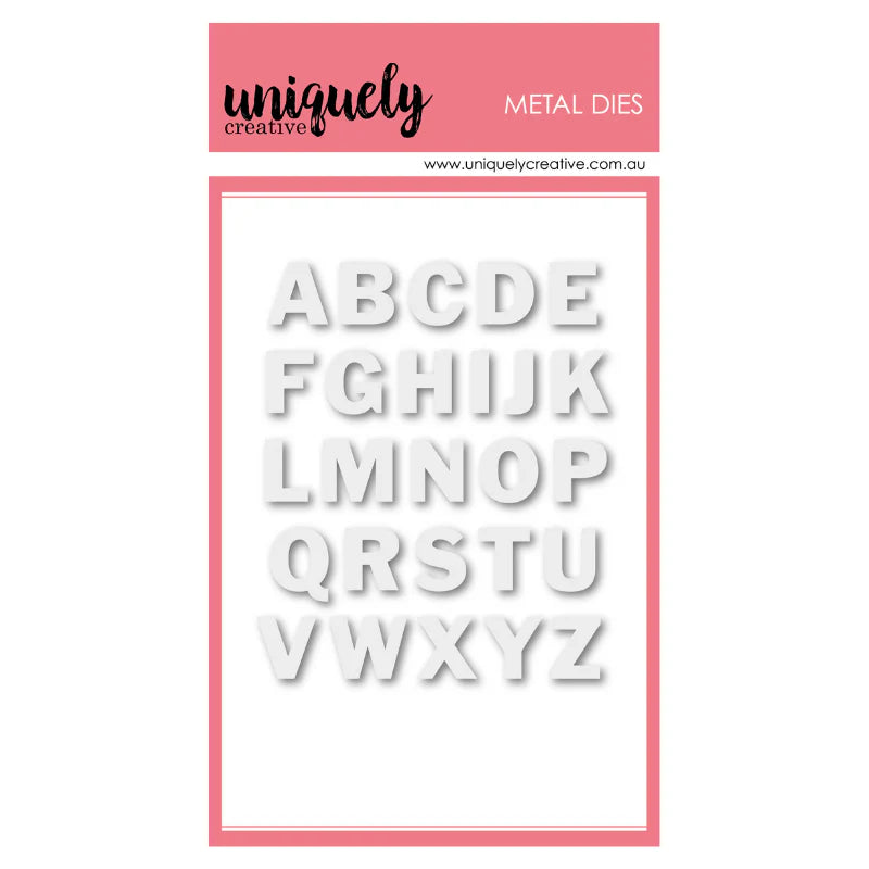 Uniquely Creative Metal Die - Small Uppercase Alpha Die