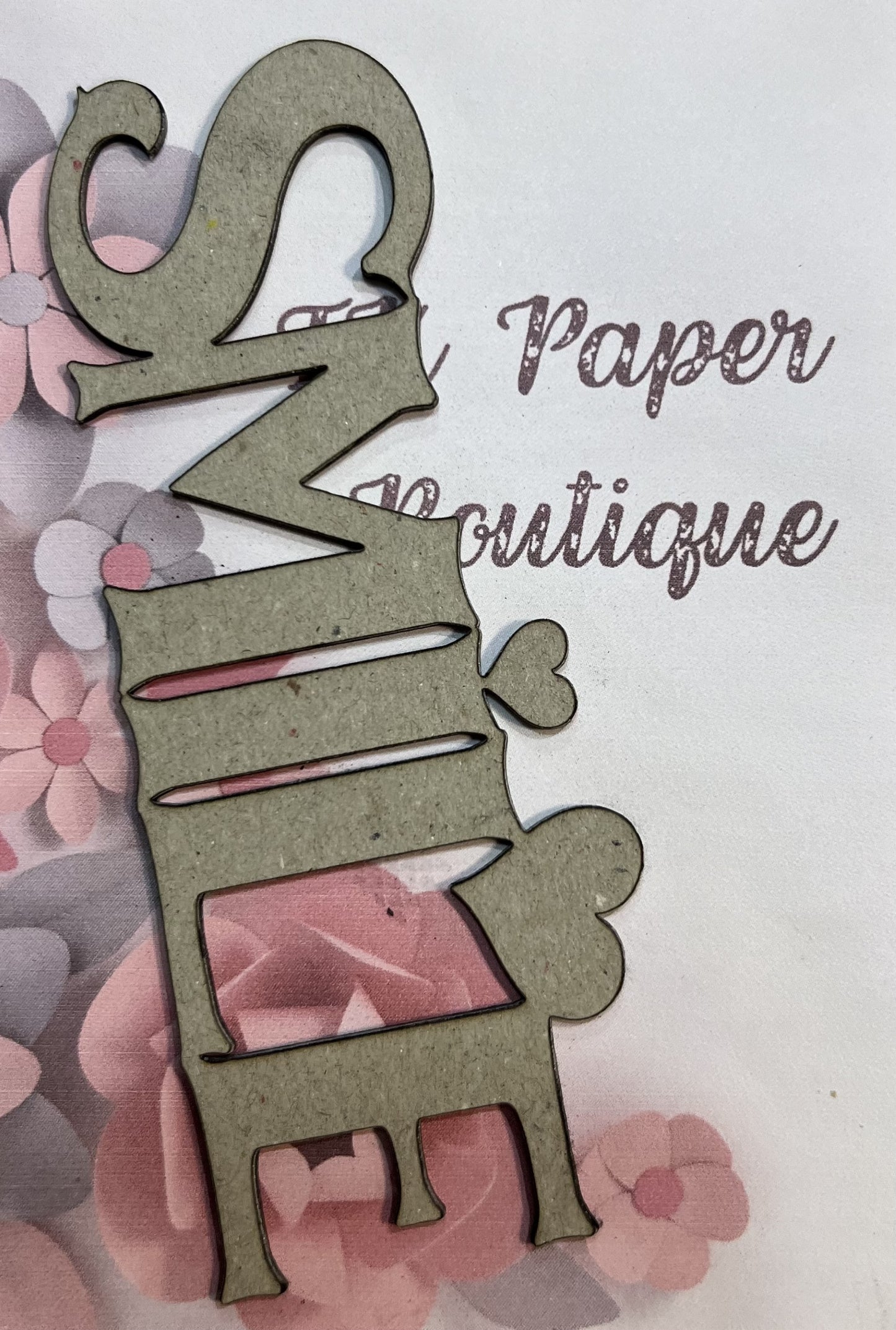 TK Paper Boutique Laser Chipboard - Smile