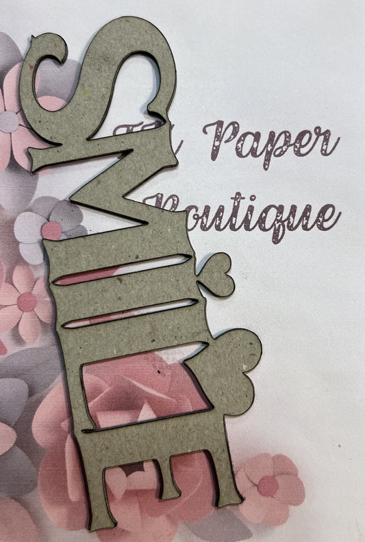 TK Paper Boutique Laser Chipboard - Smile