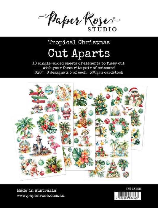 Paper Rose Studio Cut Aparts Sheets - Tropical Christmas