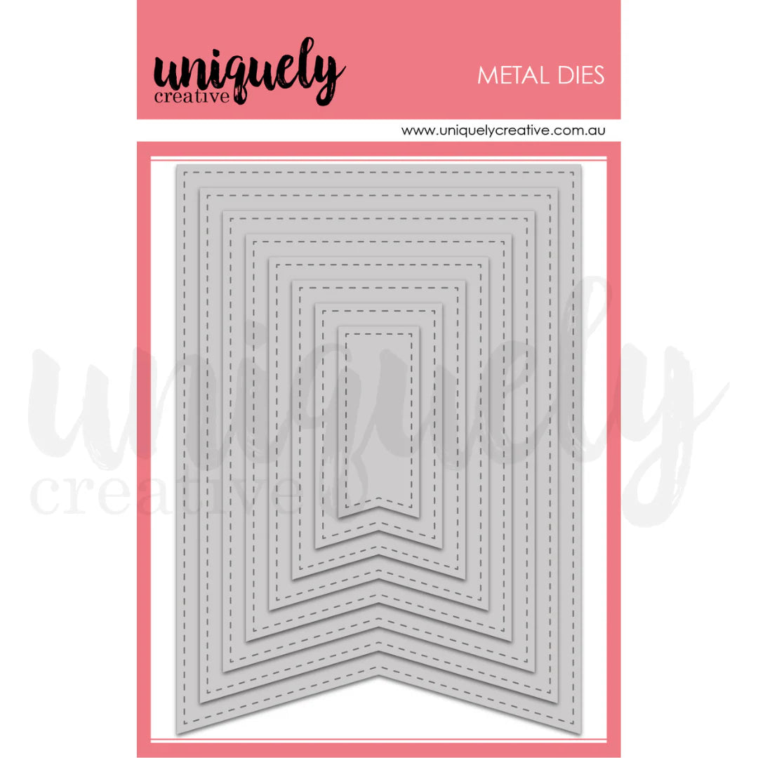 Uniquely Creative Metal Dies - Stitched Banner Die