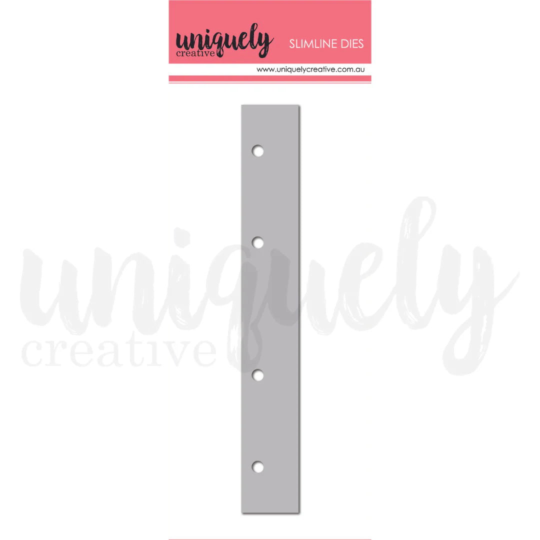 Uniquely Creative Slimline Dies- 4 Hole Page Spine Die