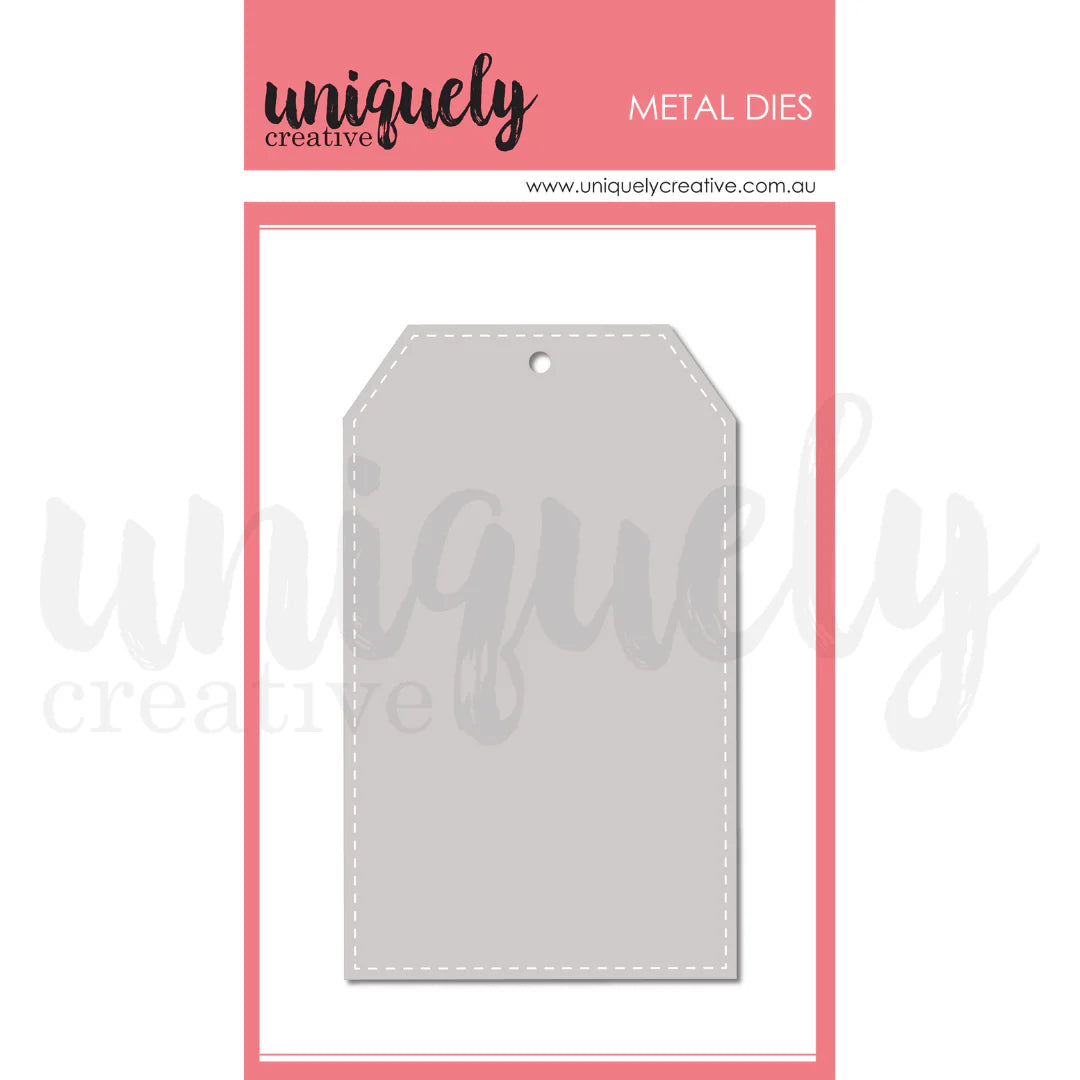 Uniquely Creative Metal Dies - Stitched Essentials Tag Die