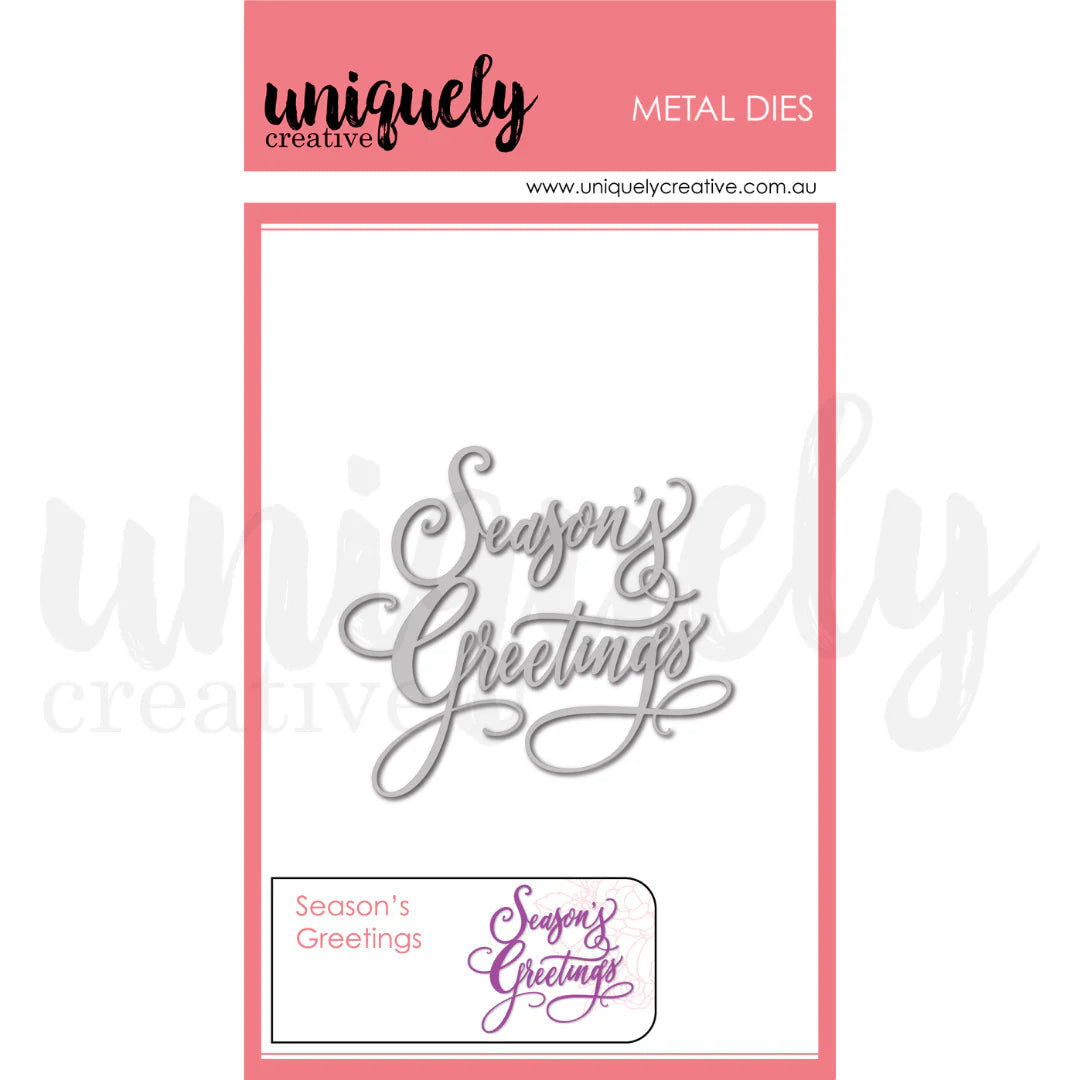 Uniquely Creative Metal Dies - Season's Greetings
