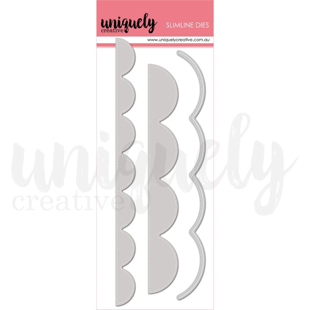 Uniquely Creative Slimline Dies- Oversized Scallop Strip Die