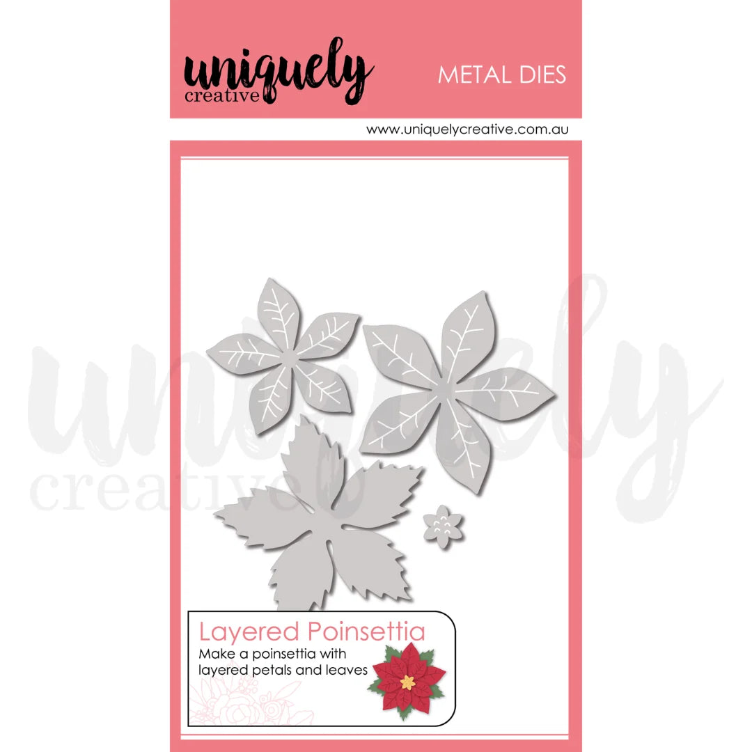 Uniquely Creative Metal Dies- Layered Poinsettia