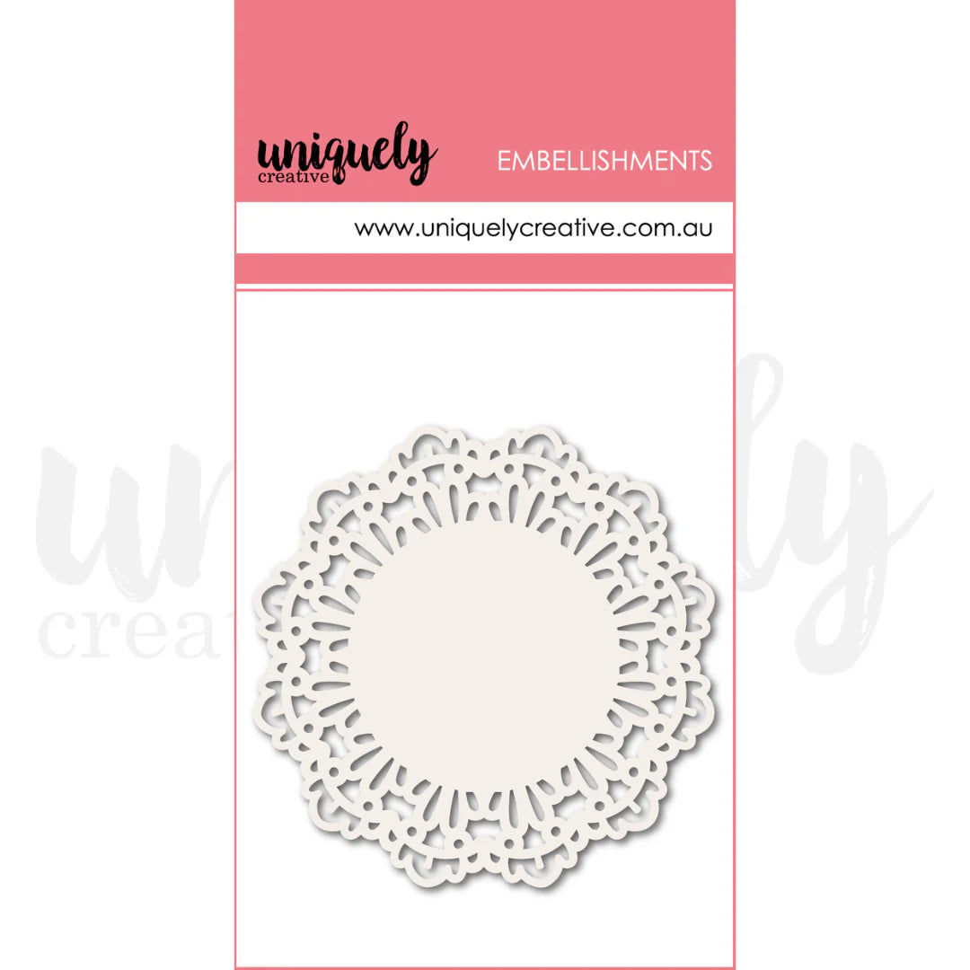 Uniquely Creative Embellishments- White Layering Doilies