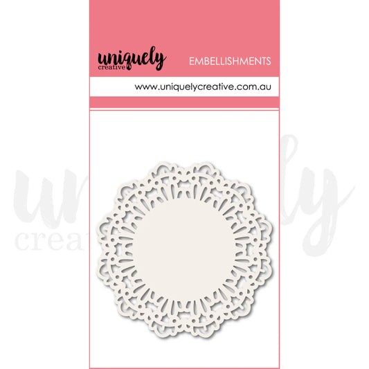 Uniquely Creative Embellishments- White Layering Doilies