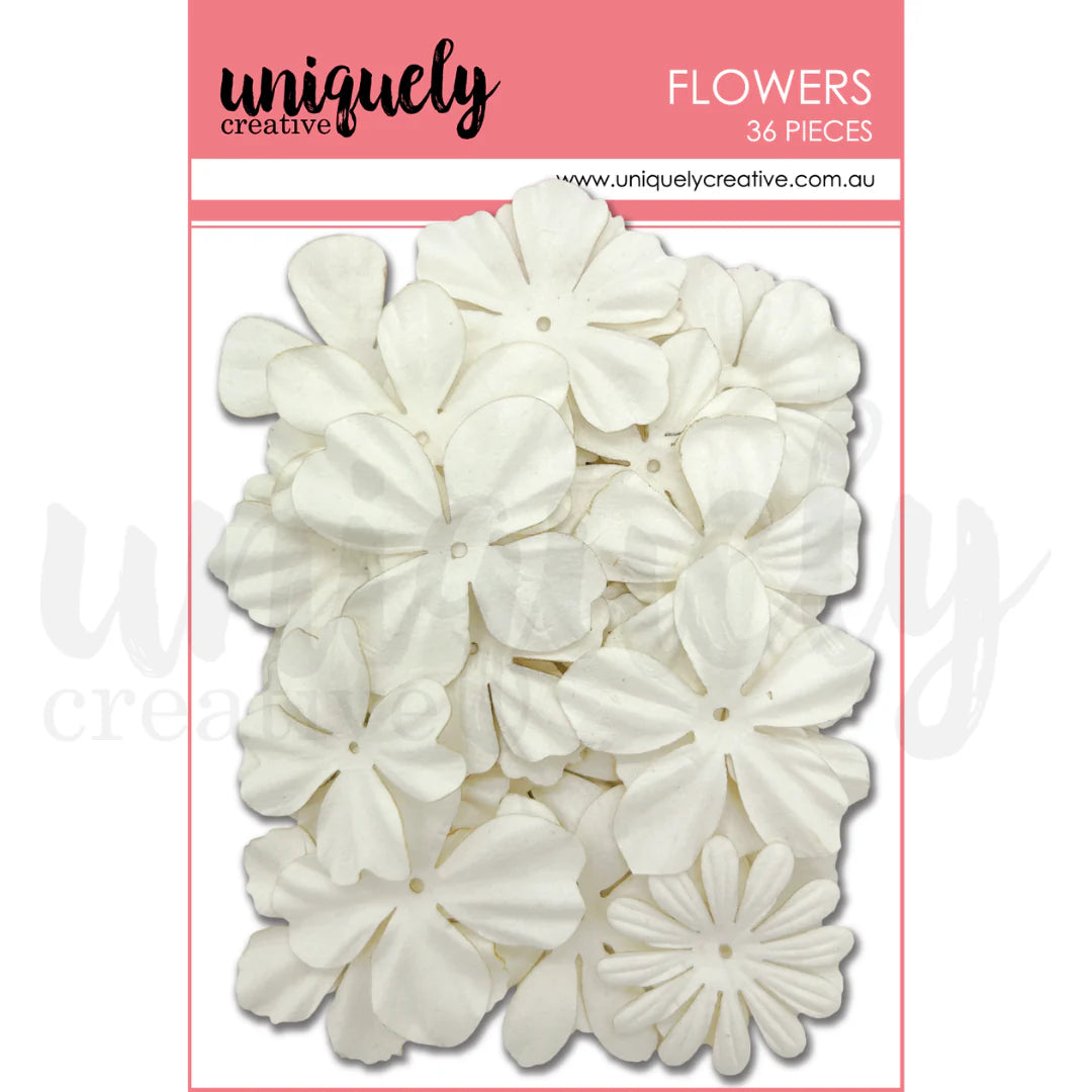 Uniquely Creative Layering Flowers- White