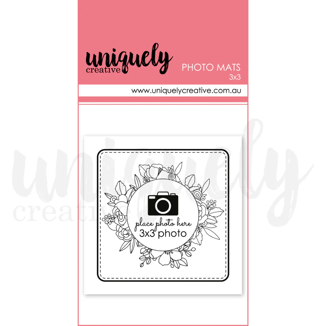 Uniquely Creative Photo Mats- 3" x 3"