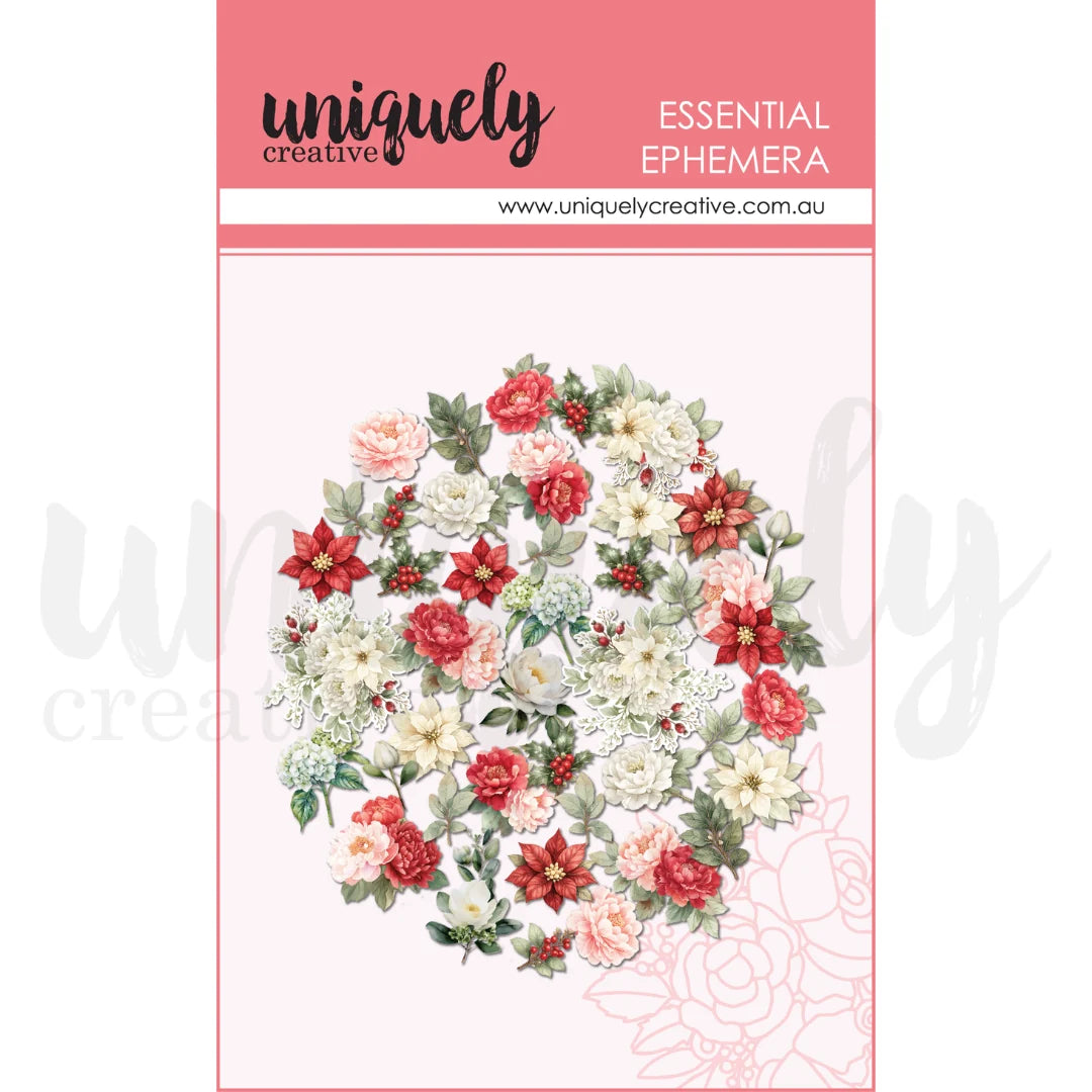 Uniquely Creative Essential Ephemera- Christmas Floral