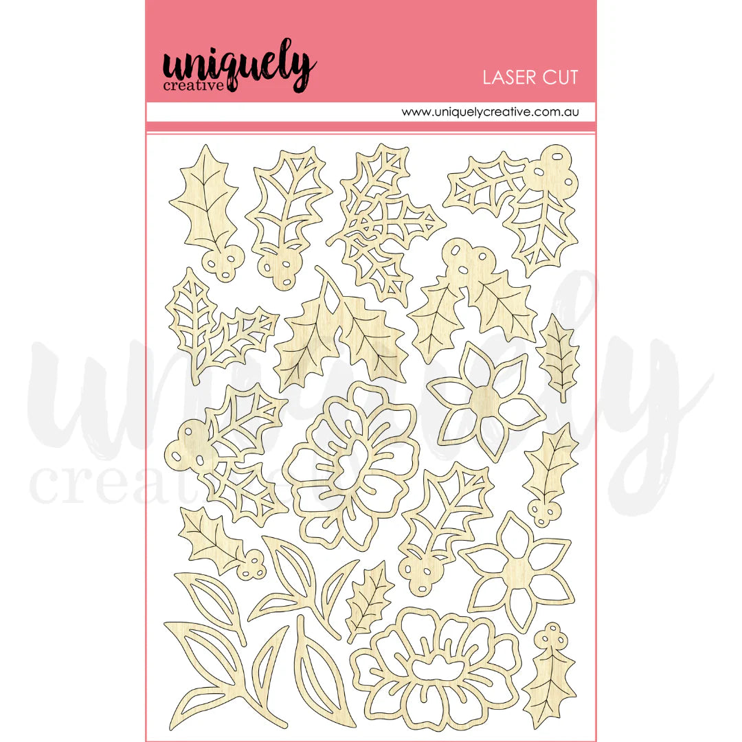 Uniquely Creative Laser Cut Stickers- Holly Laser