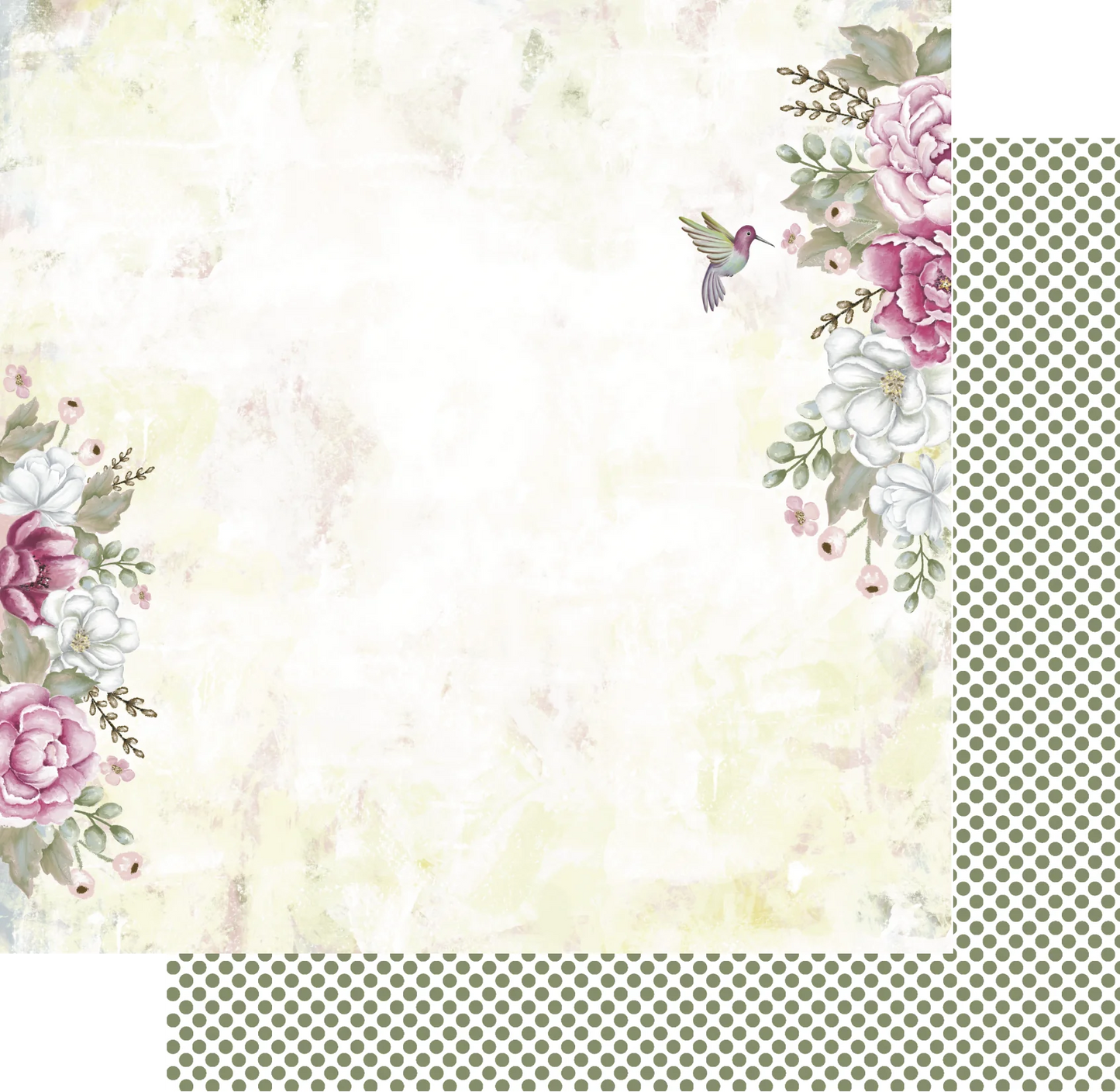Uniquely Creative 12x12 Double Sided Paper - Sweet Magnolia- Just Perfect