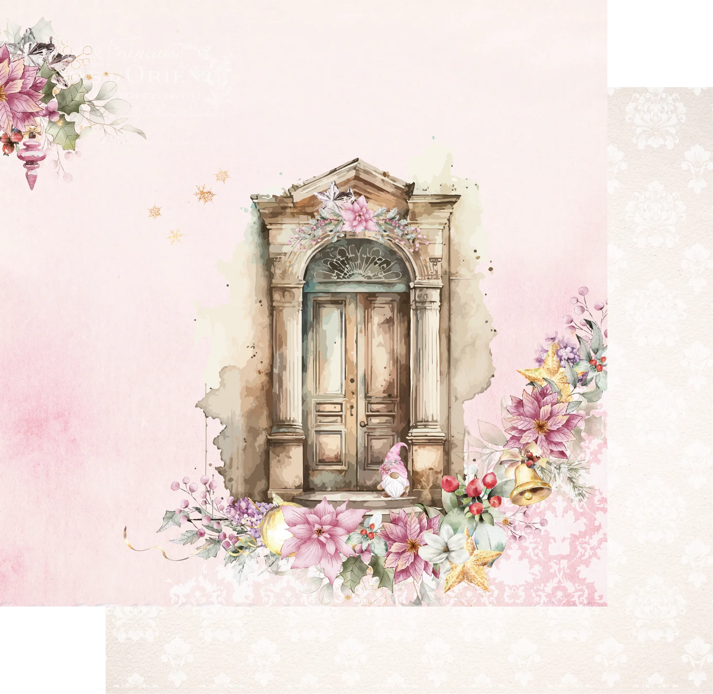 Uniquely Creative 12x12 Double Sided Paper - A Christmas Dream - Happiness