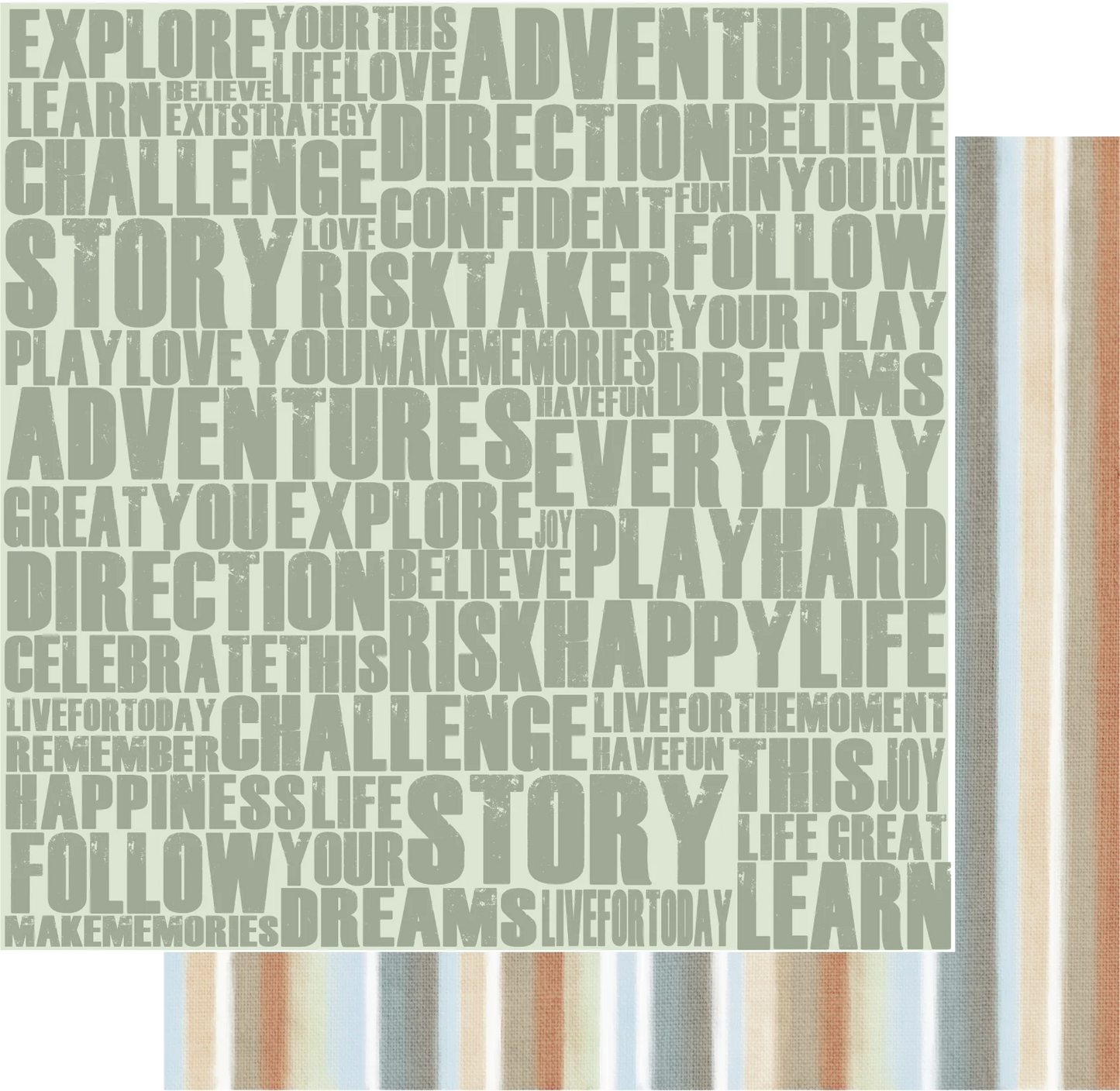 Uniquely Creative 12x12 Double Sided Paper - Industry Standard - Live For Today