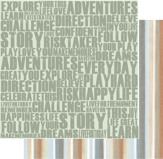 Uniquely Creative 12x12 Double Sided Paper - Industry Standard - Live For Today