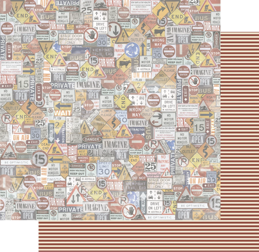 Uniquely Creative 12x12 Double Sided Paper - Industry Standard - Give Me a Sign