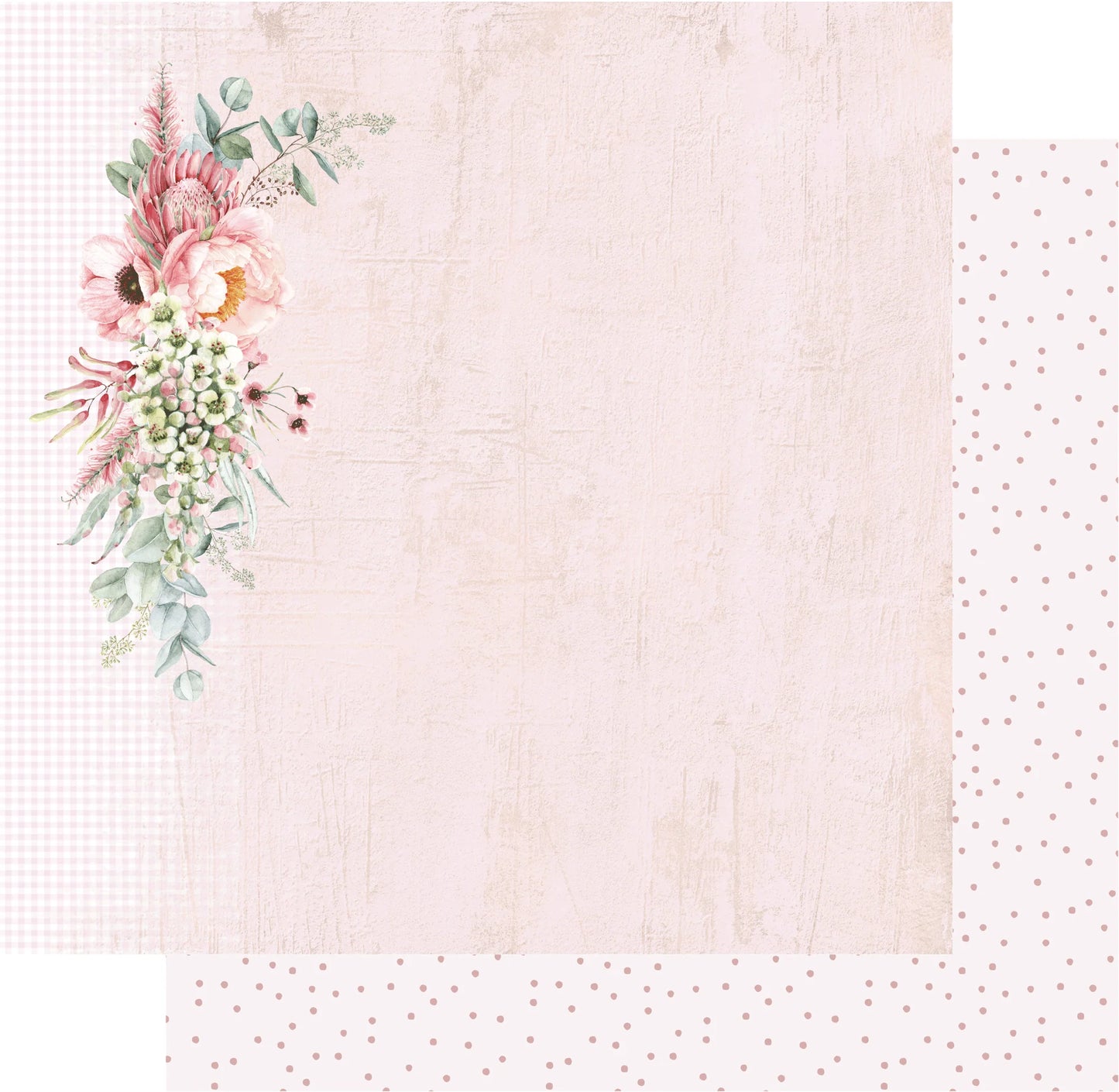 Uniquely Creative 12x12 Double Sided Paper - Peonies & Proteas - Resplendence