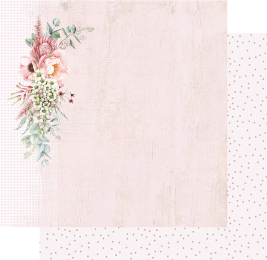 Uniquely Creative 12x12 Double Sided Paper - Peonies & Proteas - Resplendence