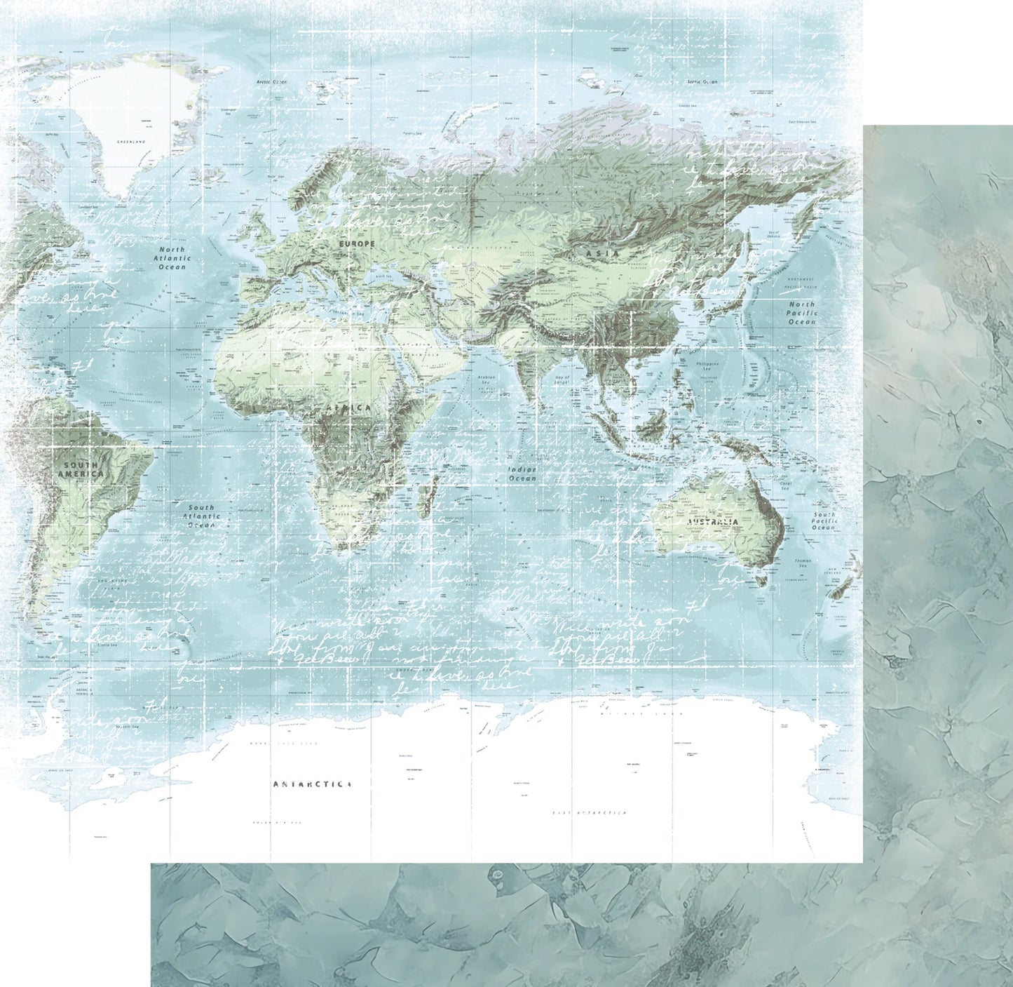 Uniquely Creative 12x12 Double Sided Paper -Scenic Route- See The World