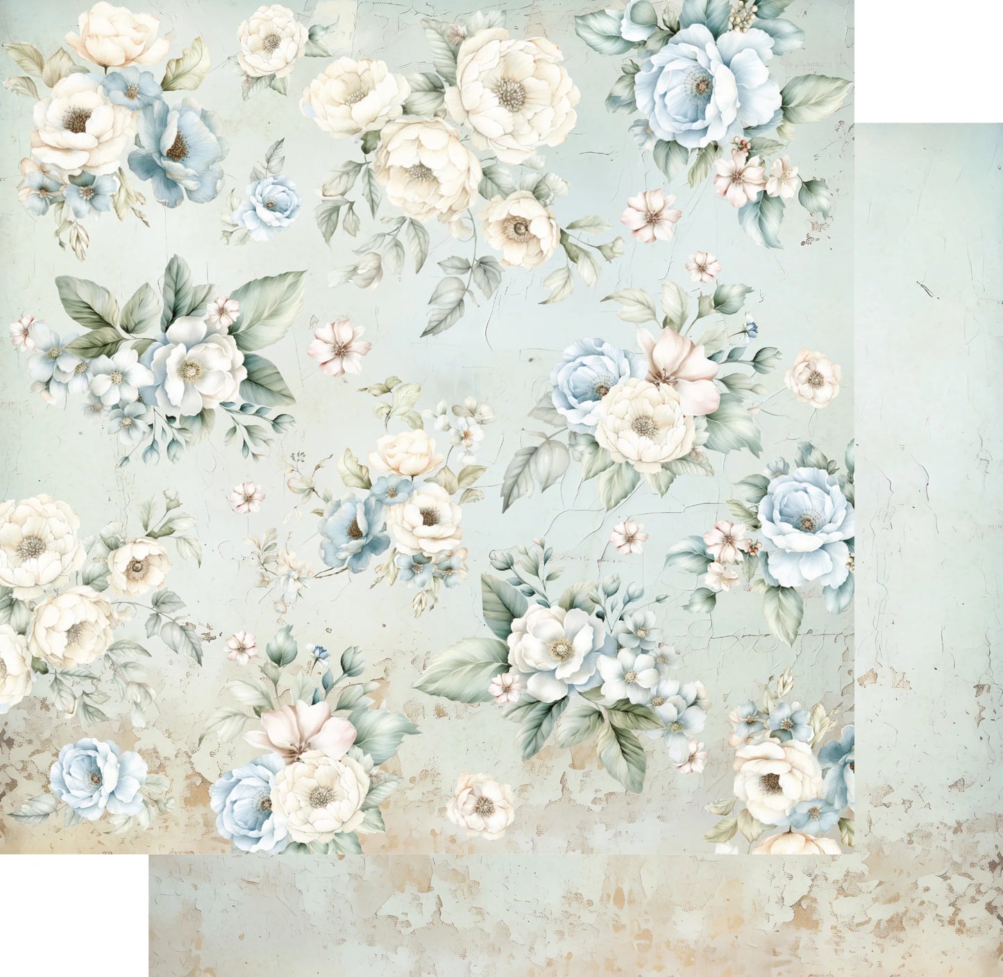 Uniquely Creative 12x12 Double Sided Paper - Vintage Chronicles- Antique Rose
