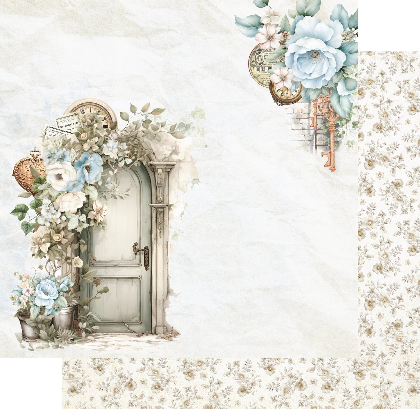 Uniquely Creative 12x12 Double Sided Paper - Vintage Chronicles- Rustique Romance