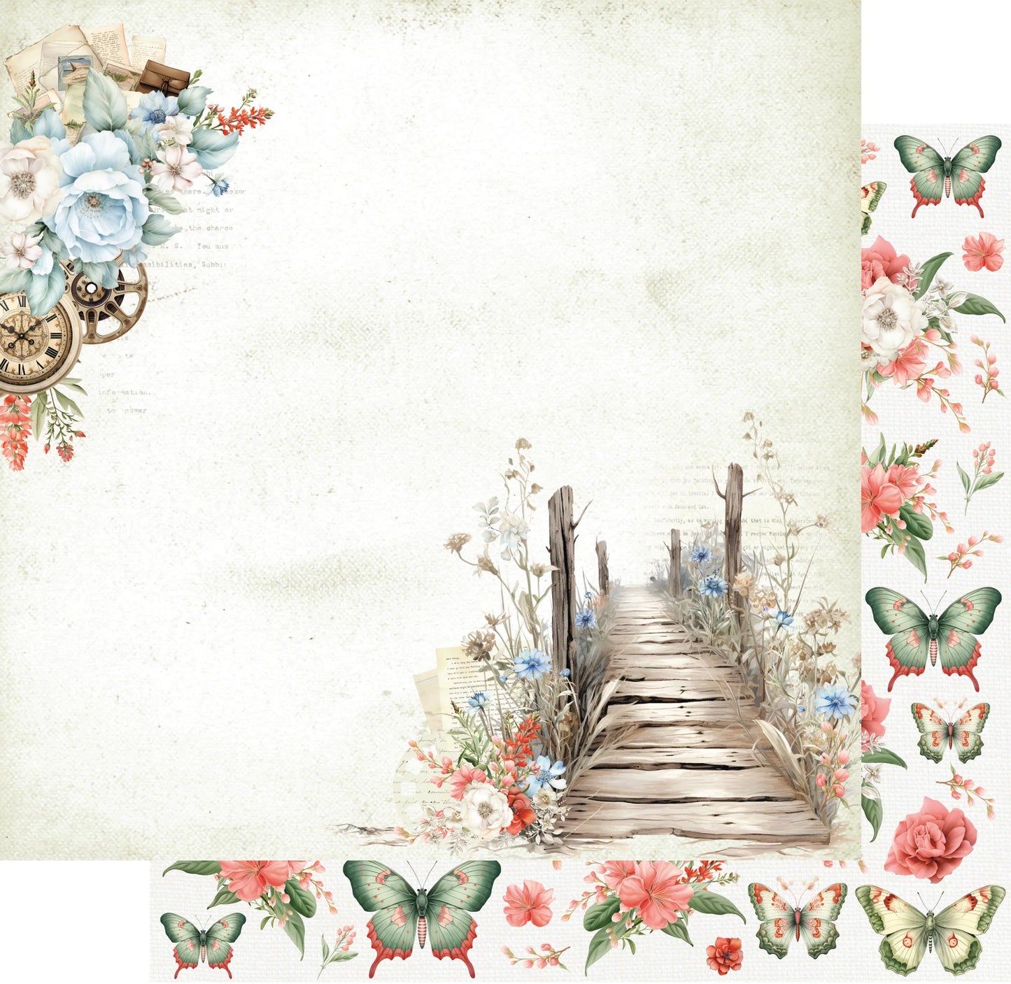 Uniquely Creative 12x12 Double Sided Paper- Vintage Chronicles- Faded Elegance