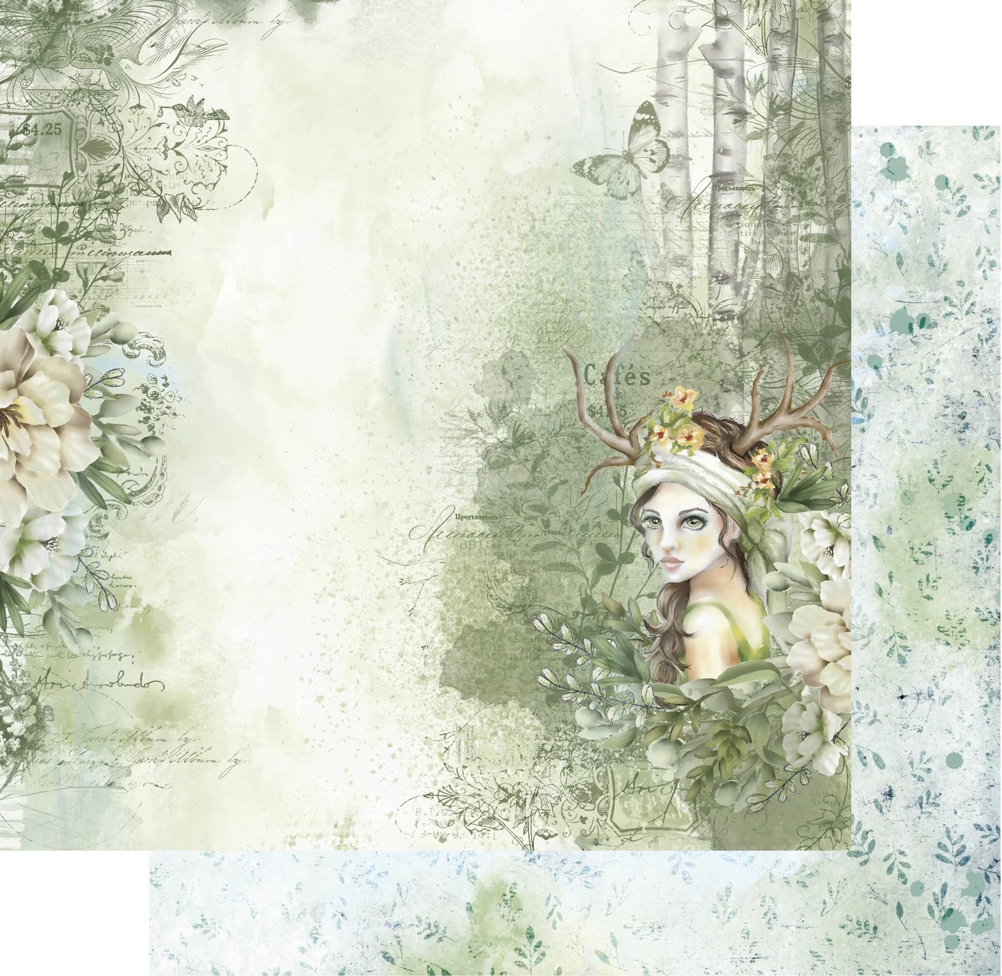 Uniquely Creative 12x12 Double Sided Paper - Enchanted Forest- Fairytale