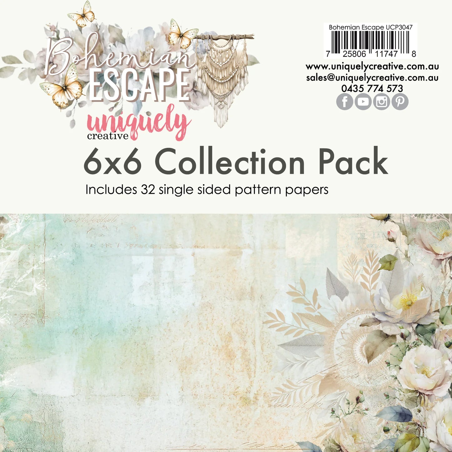 Uniquely Creative 6x6 Paper Pack - Bohemian Escape
