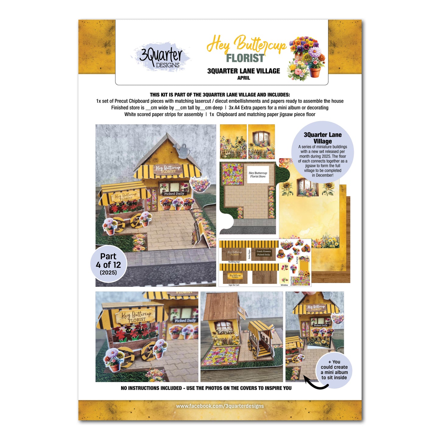 3Quarter Designs 3Quarter Lane Village- Hey Buttercup Florist