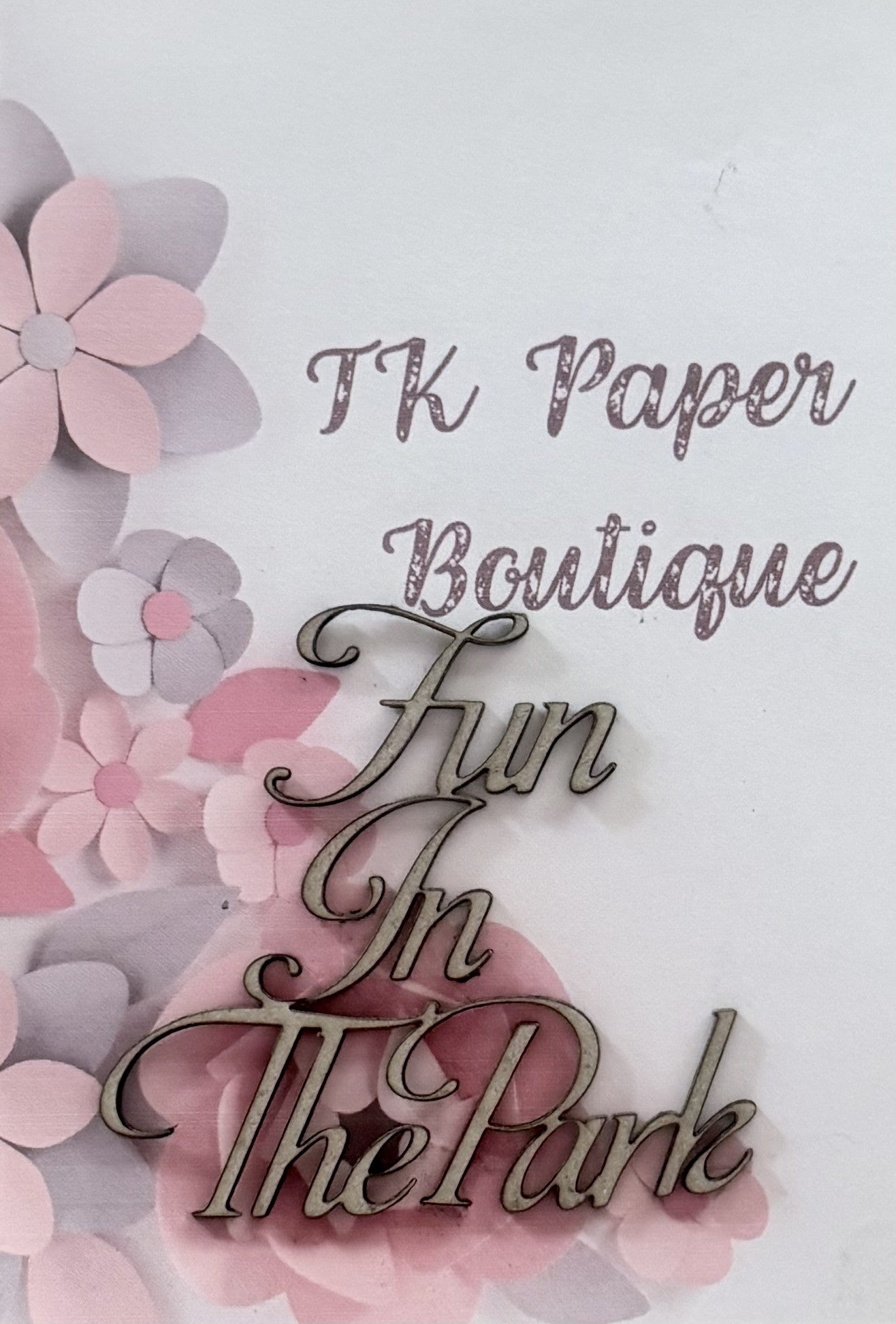 TK Paper Boutique Laser Chipboard - Fun in the Park