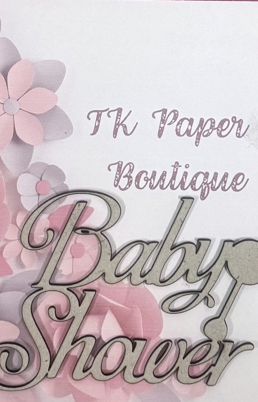 TK Paper Boutique Laser Chipboard - Baby Shower
