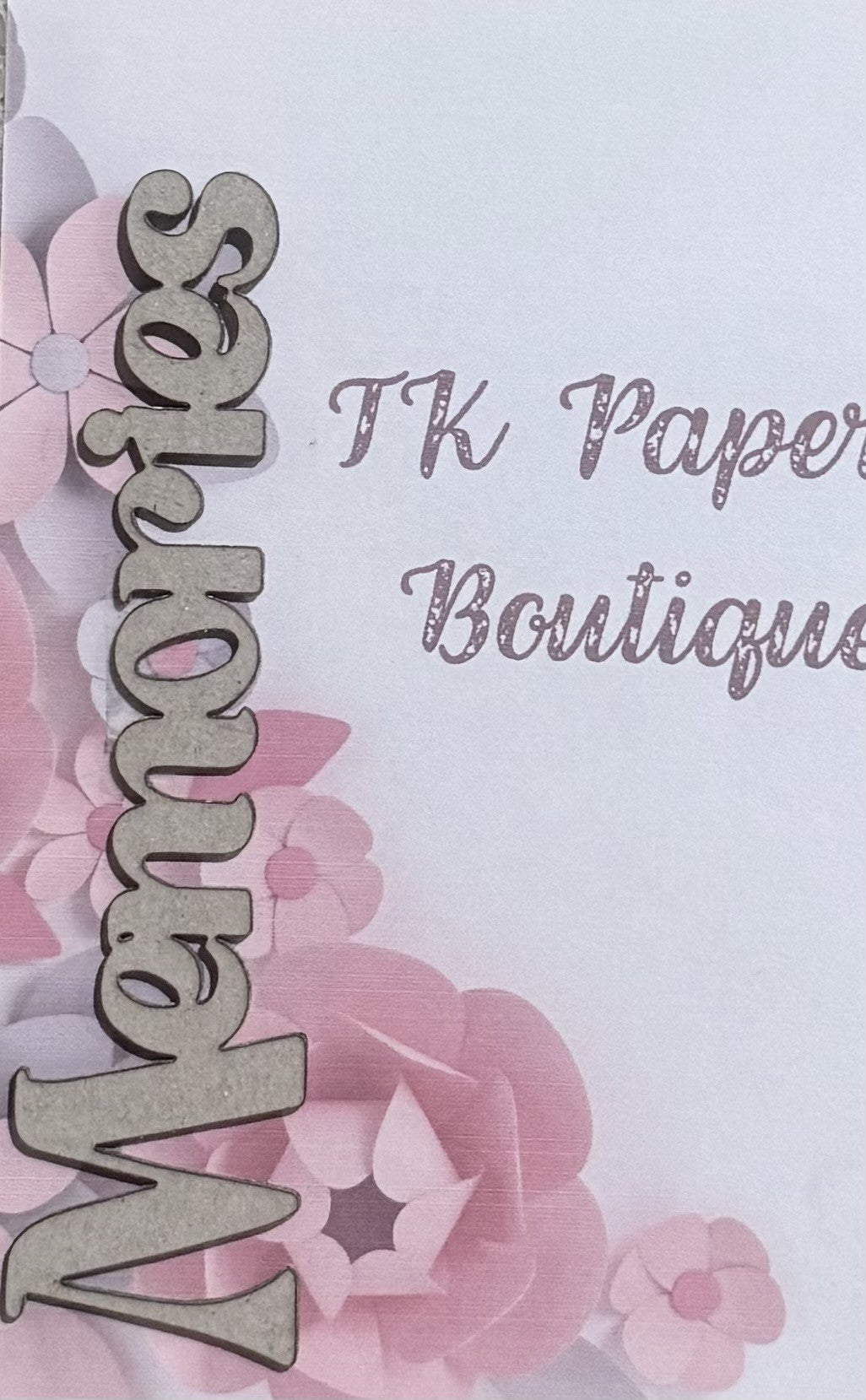 TK Paper Boutique Laser Chipboard Piece - Memories