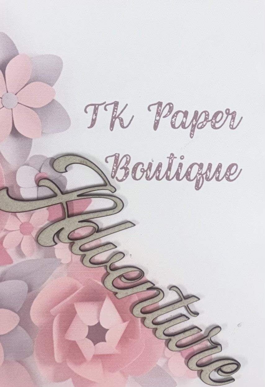 TK Paper Boutique Laser Chipboard - Adventure