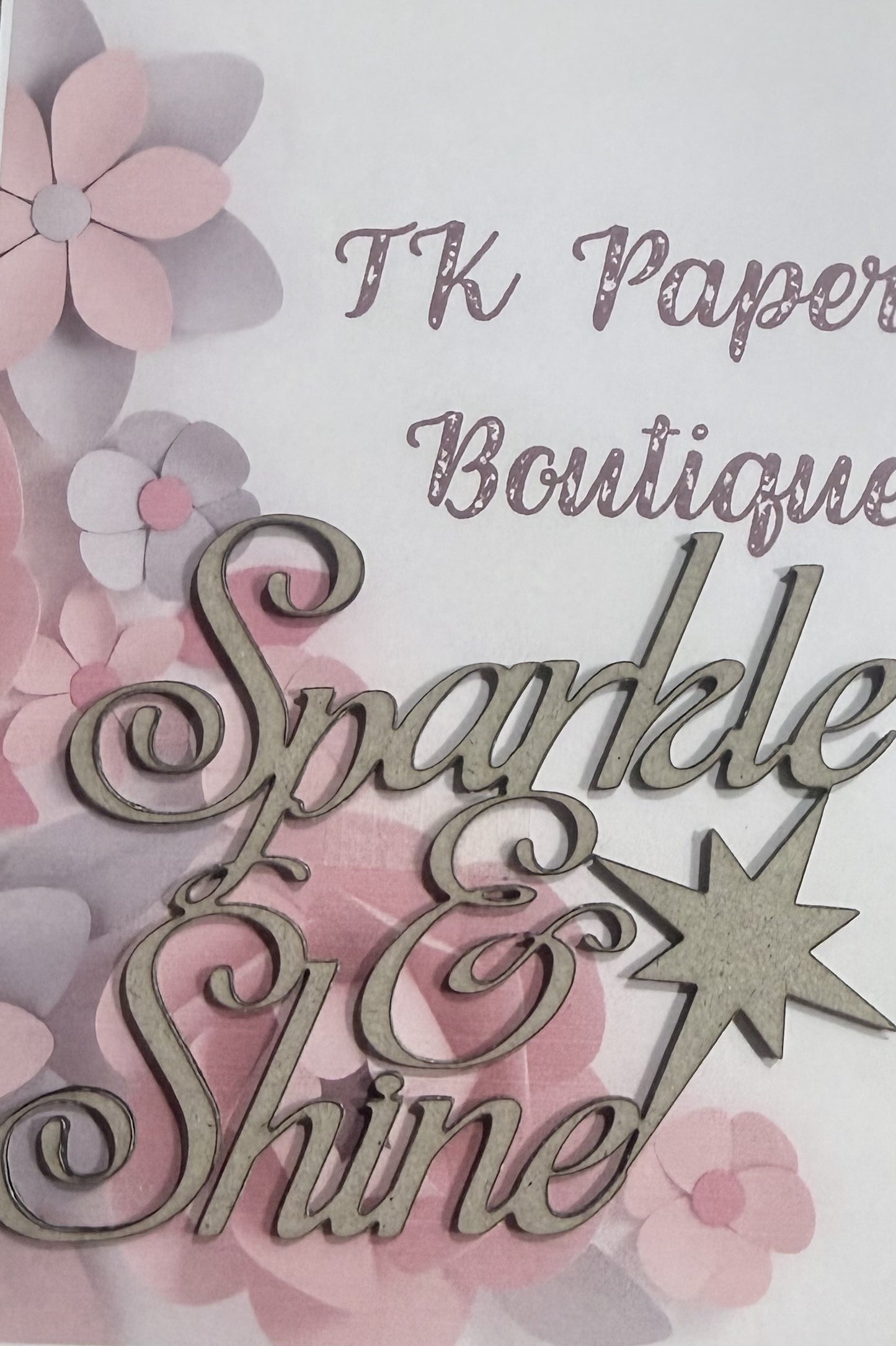 TK Paper Boutique Laser Chipboard - Sparkle & Shine