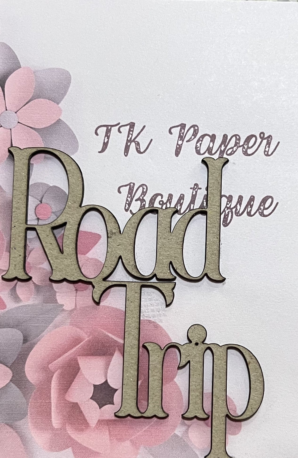 TK Paper Boutique Laser Chipboard - Road Trip
