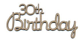 Scrapfx Chipboard Phrase - 30th Birthday